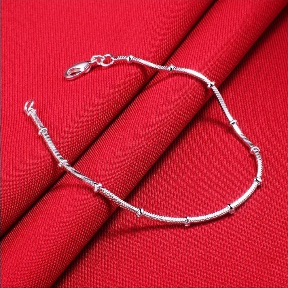Silver Snake Ball Bracelet NEW